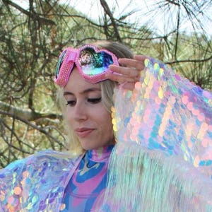 ANGEL EYES Met Swarovski-kristallen verfraaide hartvormige festivalbril afbeelding 2