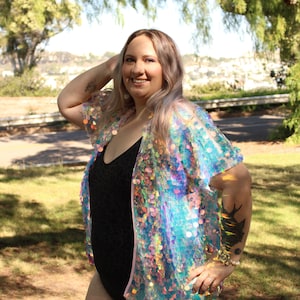 Moondrops Jumbo Sequin Kimono Jacket
