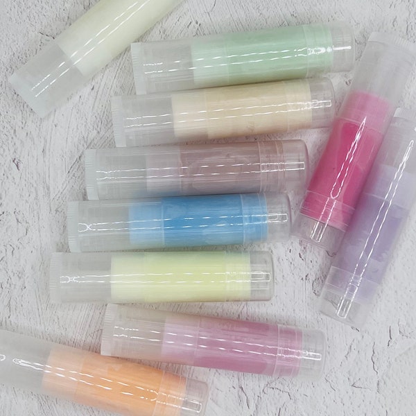 CHOOSE YOUR FLAVOR! Unlabeled Lip Balm: Private Label Ready, Buy in Bulk, Handcrafted. Ready for Your Perfect Label!