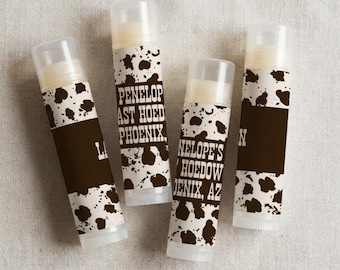 Last Rodeo Bachelorette Party Favor Lip Balm Western Cowgirl Theme