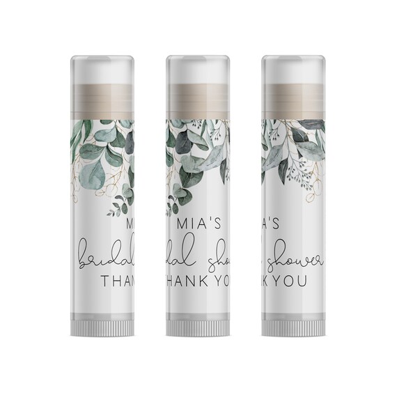 Personalized Eucalyptus Bridal Shower Favors Greenery Party Favors