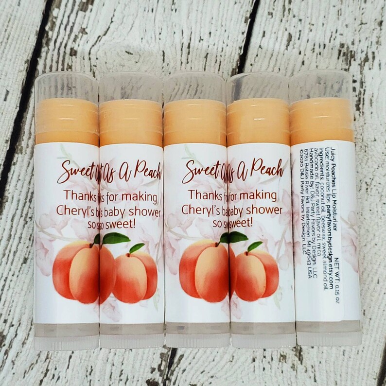 Peach Baby Shower Favor Sweet As A Peach 1st Birthday