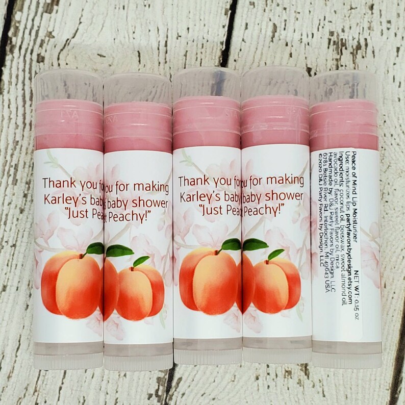 Peach Baby Shower Favor Sweet As A Peach 1st Birthday
