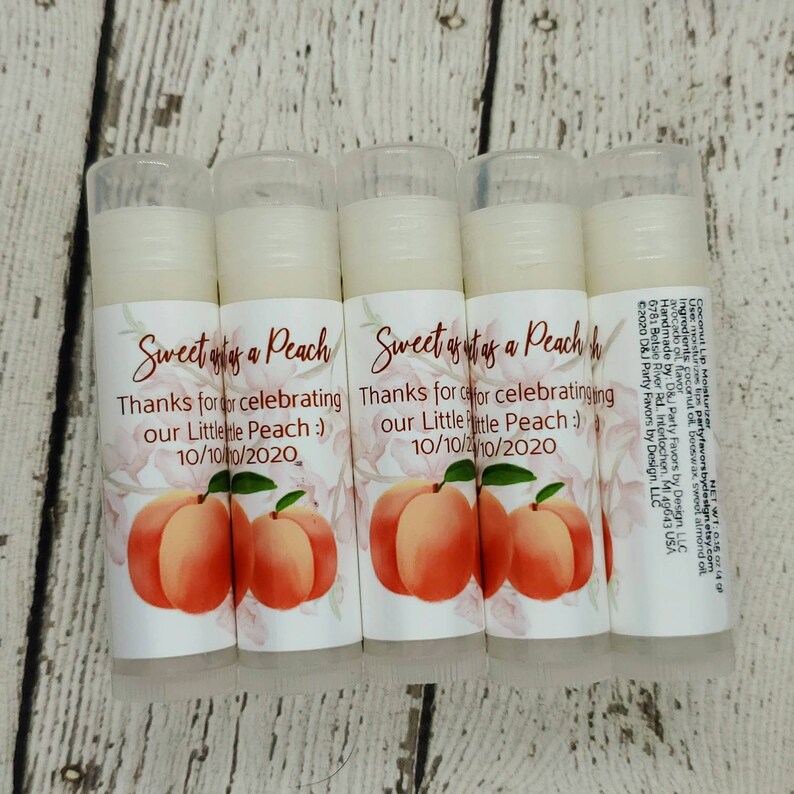 Peach Baby Shower Favor Sweet As A Peach 1st Birthday