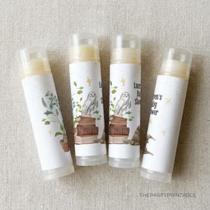 Spellbinding Wizard Baby Shower Favor Lip Balm Magical Storybook