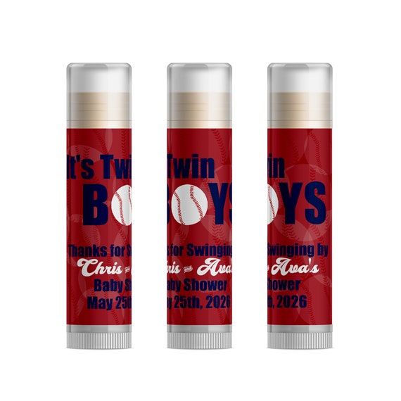 Baseball Baby Shower Favors For Twin Boys Sports Baby Shower Etsy