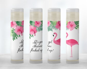 Let's Flamingle with Custom Flamingo Lip Balm Favors - Perfect for Tropical Parties, Baby Showers, Birthdays, and Bachelorettes! [1098]