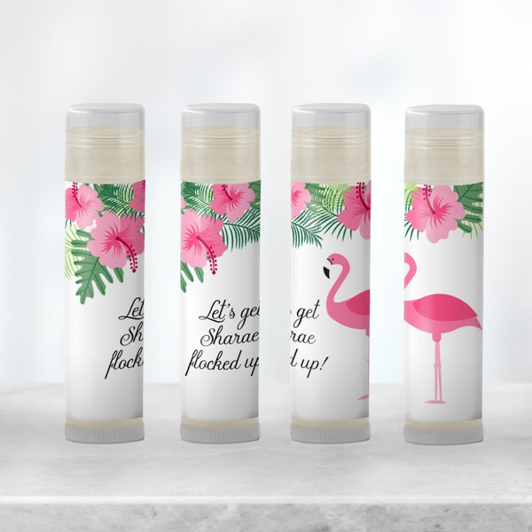 Let's Flamingle with Custom Flamingo Lip Balm Favors - Perfect for Tropical Parties, Baby Showers, Birthdays, and Bachelorettes! [1098]