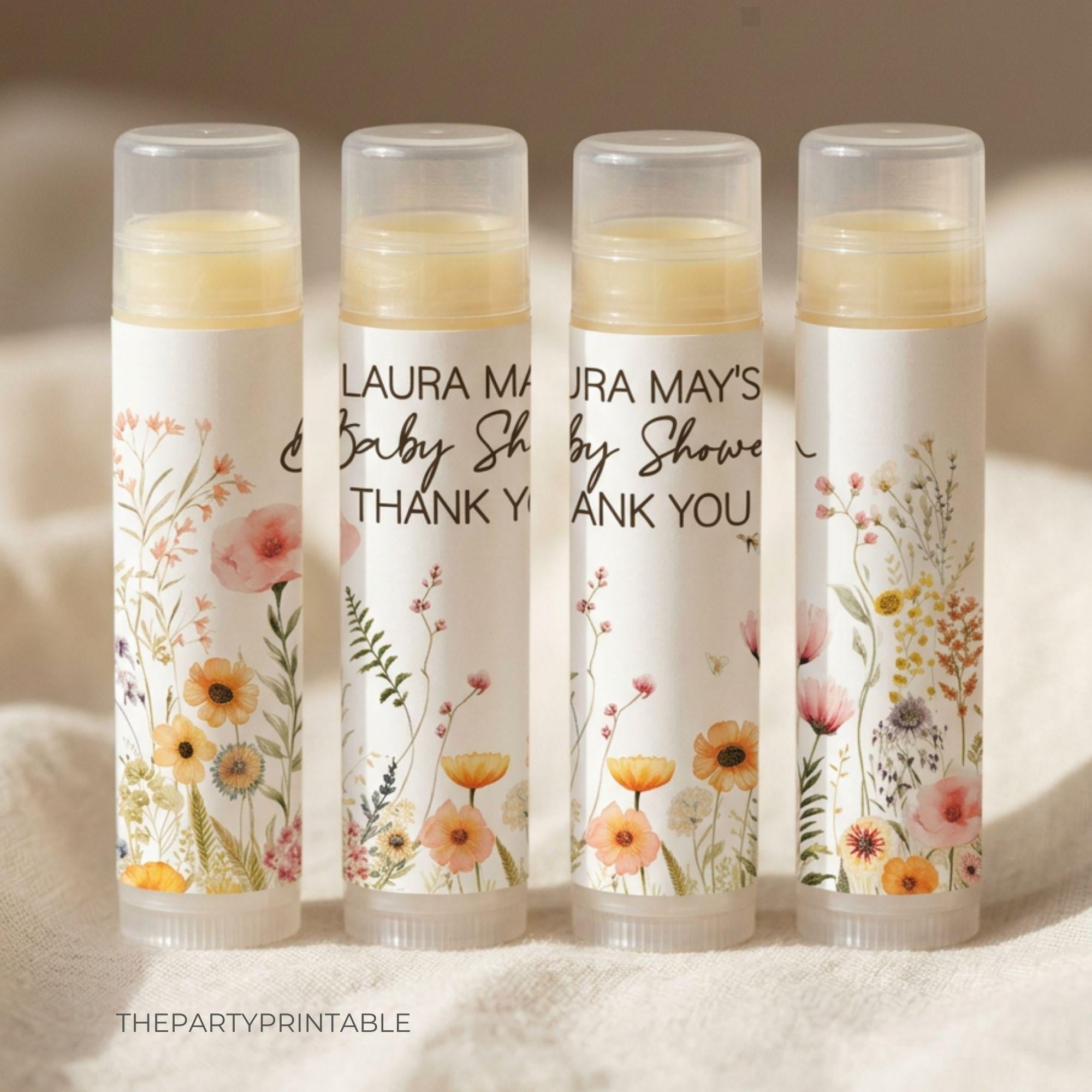 Wildflower Lip Balm Favors