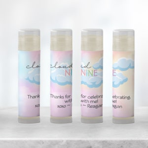 Handmade Personalized Cloud 9 Lip Balm - Perfect Favors for Baby Showers, Birthdays, Bachelorettes, and Bridal Showers! [1370]