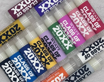 Class of 2024 Party Favors: Personalized Handmade Graduation Lip Balm - Celebrate with Customized Lip Balm for High School & College Grads!