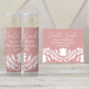 Printable Pink Cielito Lindo Baby Shower Lip Balm TEMPLATE | Mexican Baby Shower Favor | Girl Baby Shower | Papel Picado Printable, 4001