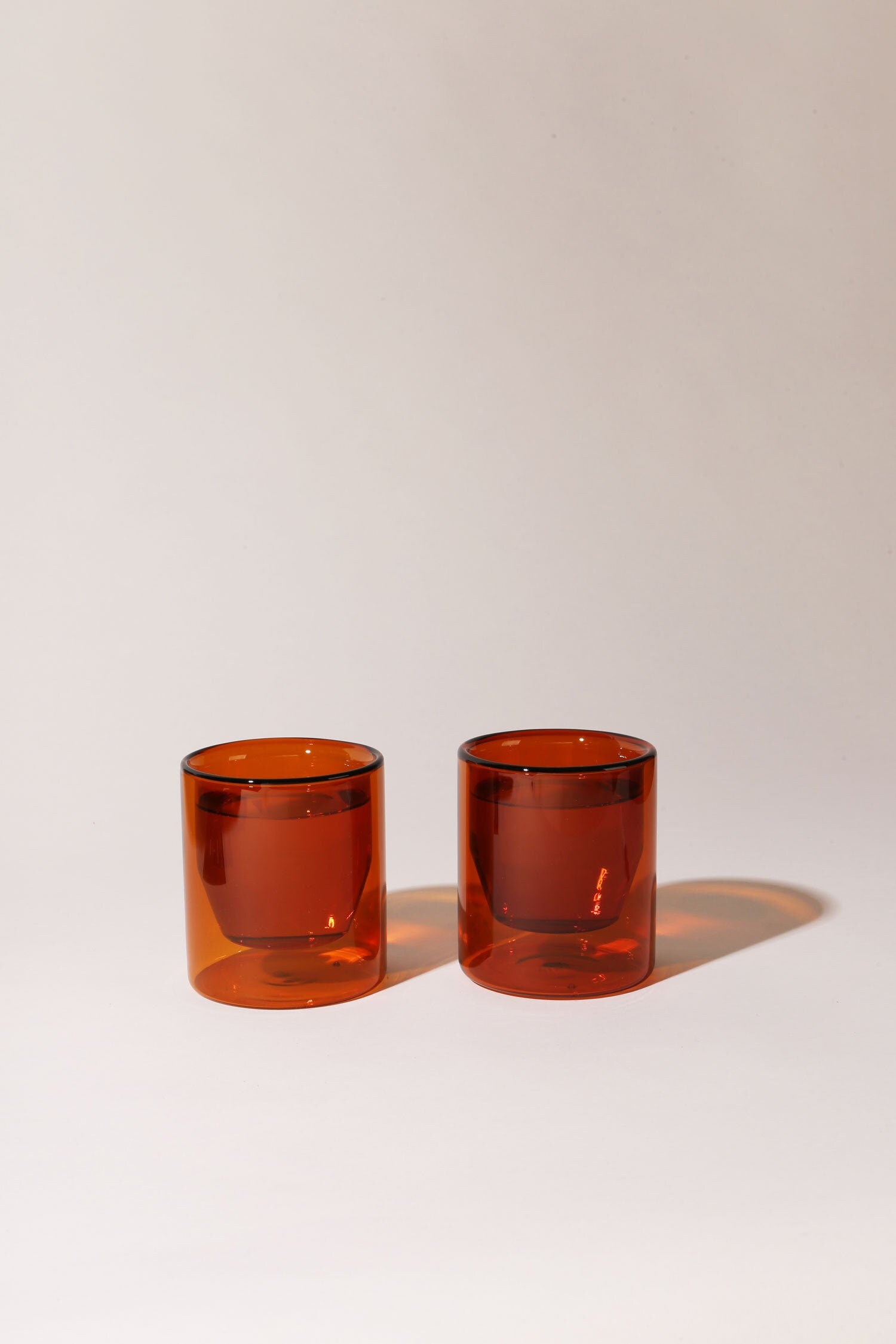 Lunettes Double-Wall 6Oz - Set Of 2 Ambre