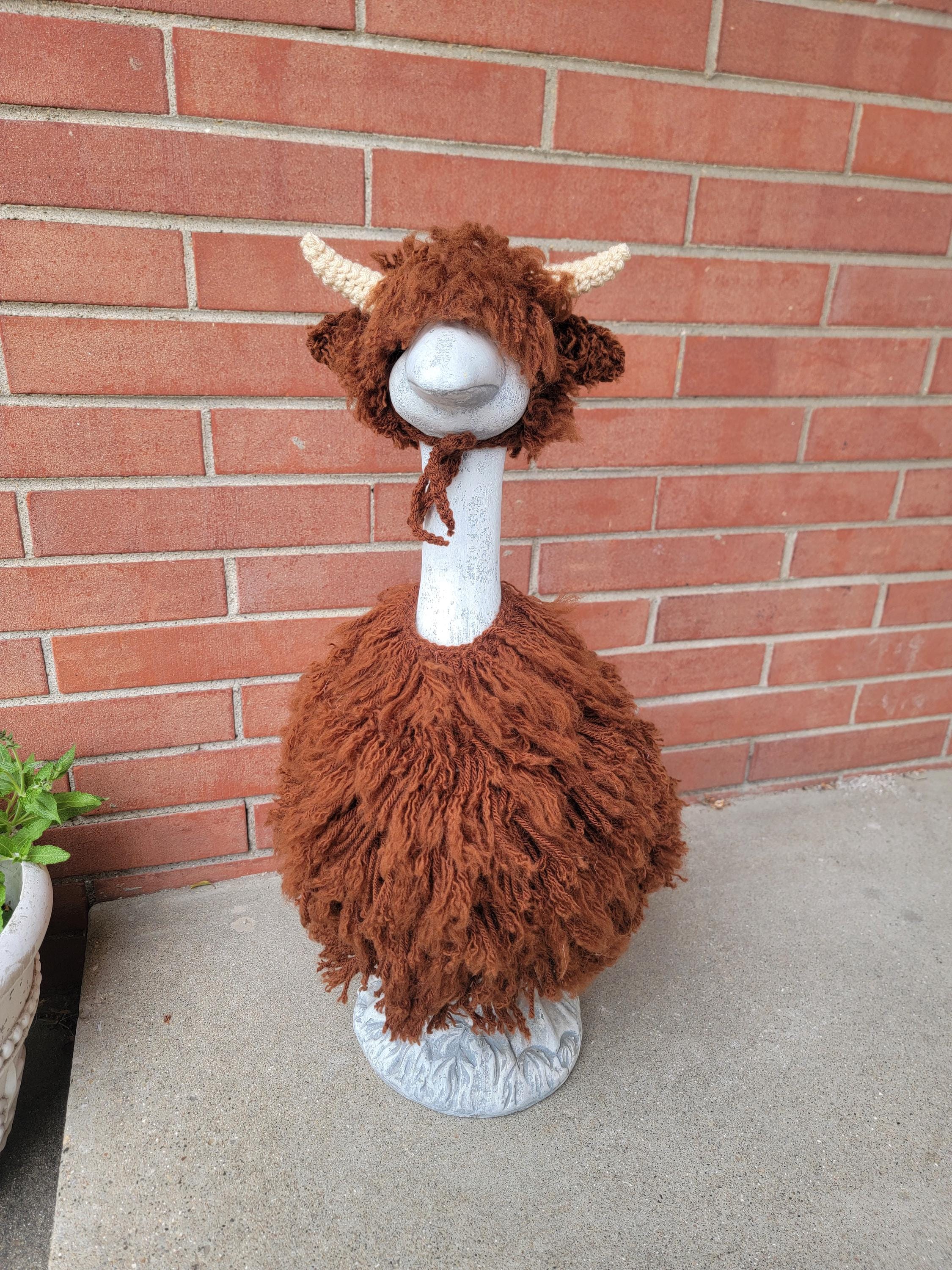 Highland Cow Porch Goose Outfit Crochet Pattern, Digital PDF Pattern ...
