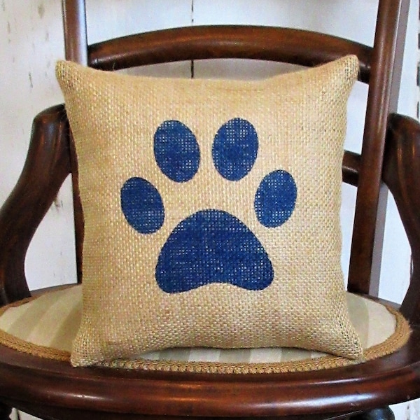 Paw Print Pillow Etsy