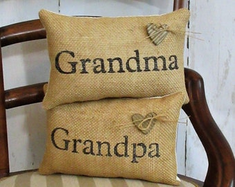 Grandma pillow, Grandpa pillow, mini pillow, Grandparents pillow, Personalized pillow, Grandparents gift, FREE SHIPPING!