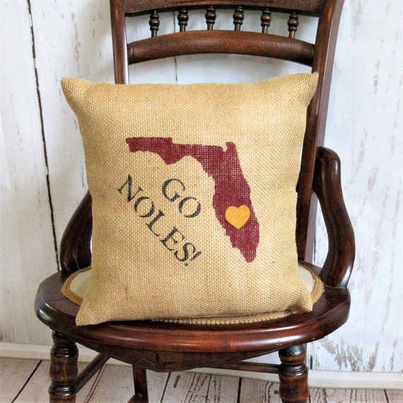Florida State University Pillow Graduation Gift Seminoles Etsy