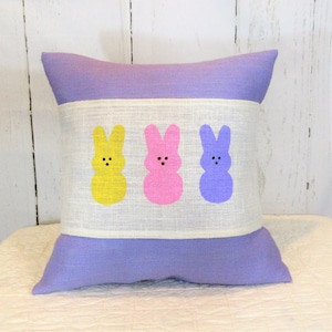Burlap Bunny Pillow Wrap: Hand-Painted Easter Decor