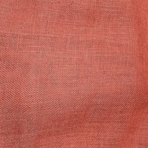 Burlap fabric by the yard, burnt orange