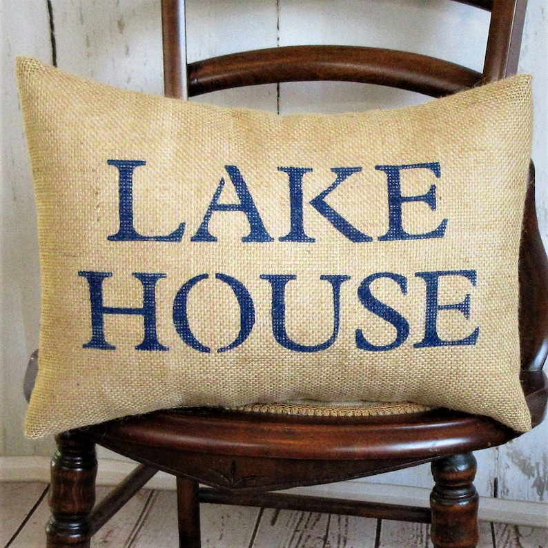 Lake House Pillow Lake House Gift Lake House Decor Cabin Etsy