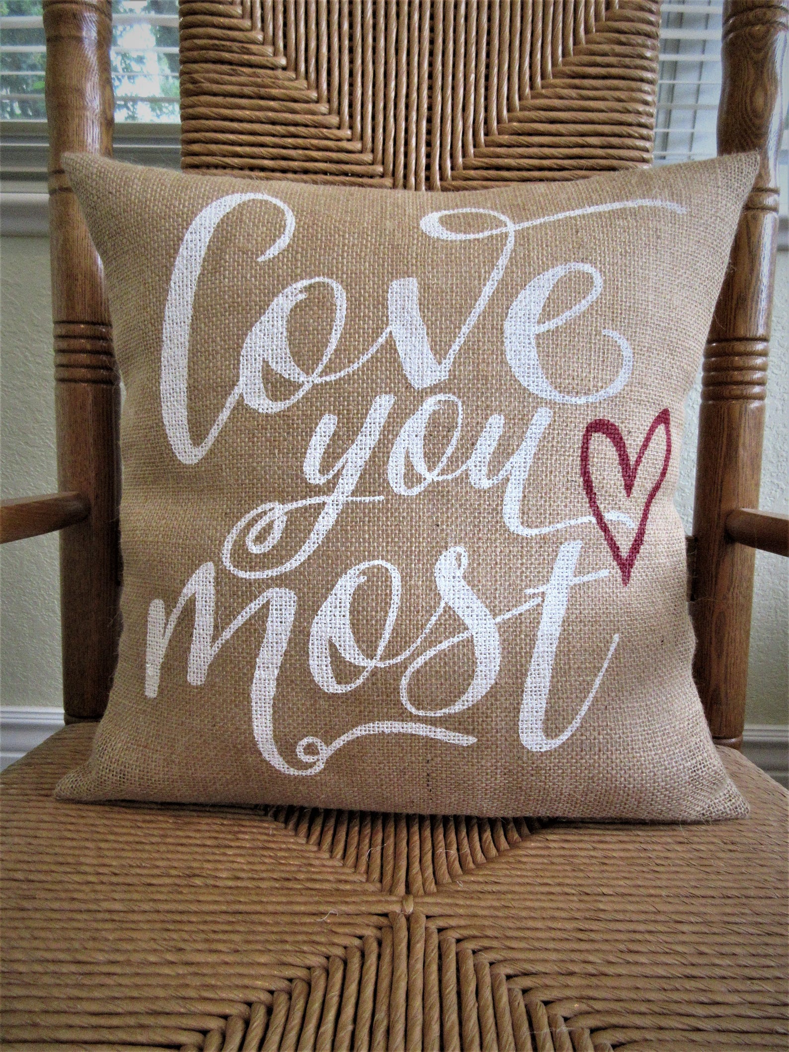 Love You More Pillow Valentines Gift Mother's Day Gift Etsy