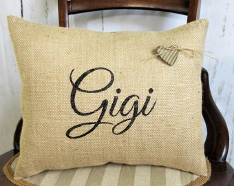 Gigi gifts, Gigi pillow, Gigi pregnancy announcement, Gigi gift, Mother's day gift, Grandma gifts, FREE SHIPPING!