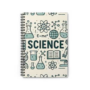 Science-Themed Spiral Notebook - Perfect for Students, Teachers, and Science Lovers, Science Gifts, Educational Supplies, Journaling