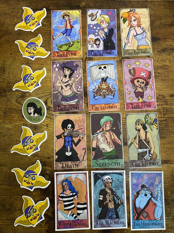 Straw Hat Stickers OP Tarot Sticker Vinyl Stickers Anime Tarot Fanart 