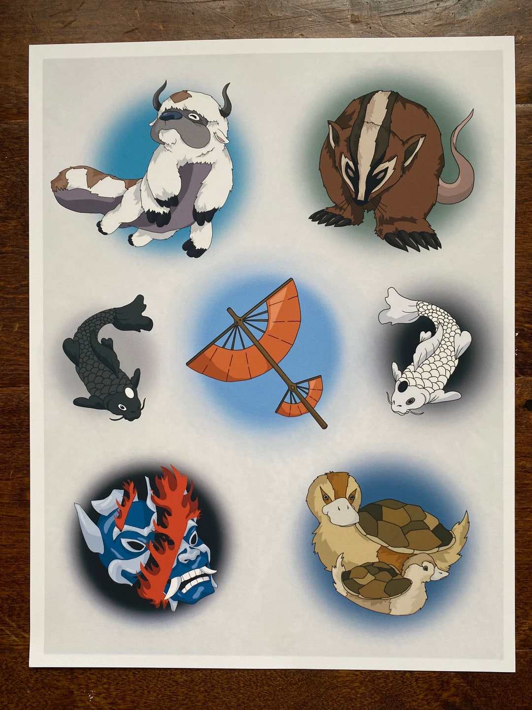 Avatar ATLA Inspired Print I Flash Style Art Print 8 5 X 11 Prints Etsy