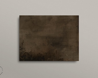 Brown Abstract Art Digital Print Original Landscape Painting Dark Landscape Wall Art Moody Dark Brown Art Print Instant Download #295