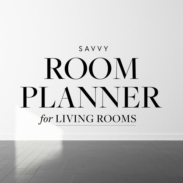 Savvy Room Planner for LIVING ROOMS | Scaled 2D Printable Space Planning Kit For Furniture Placement & Floor Plans | Instant Download