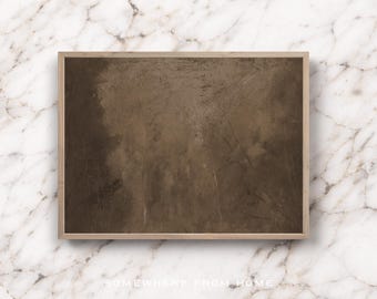 Brown Abstract Canvas Print, Moody Minimalist Art