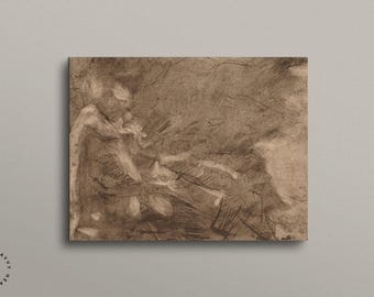 Moody Abstract Painting, Brown Abstract Painting, Moody Modern Art, Abstract Oil Painting, Abstract Art, Minimalist Art, Printable #265