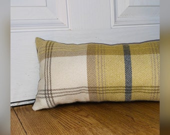 Handmade Plaid Draft Excluder: Eco Friendly Energy Saver