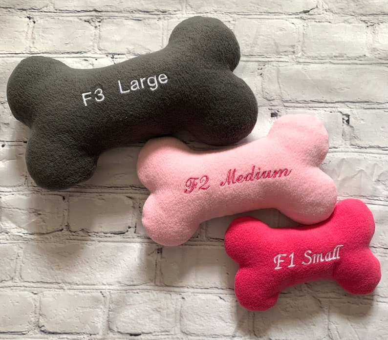 Personalised Dog Bone Toy/Pillow 12 colours available Etsy