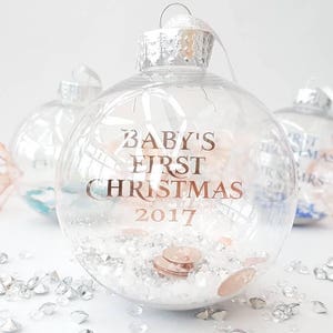 Baby's first Christmas Personalised bauble