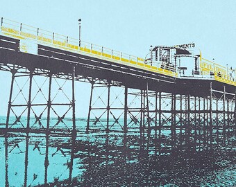 Worthing Pier A4 giclee print