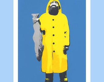 Fisherman A3 giclee print