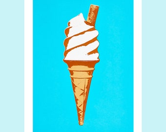 Ice Cream A3 giclee print