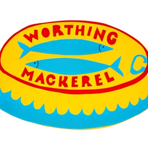 Worthing Mackerel greetings card