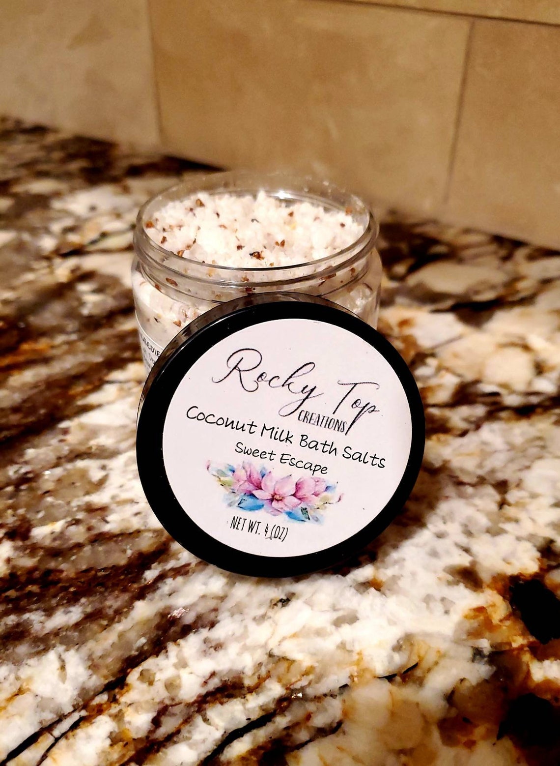 Bath Salt Gift Set 44oz Jars Vegan Salts Essential Oil Etsy