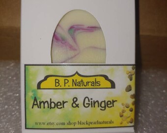 Amber and ginger body bar