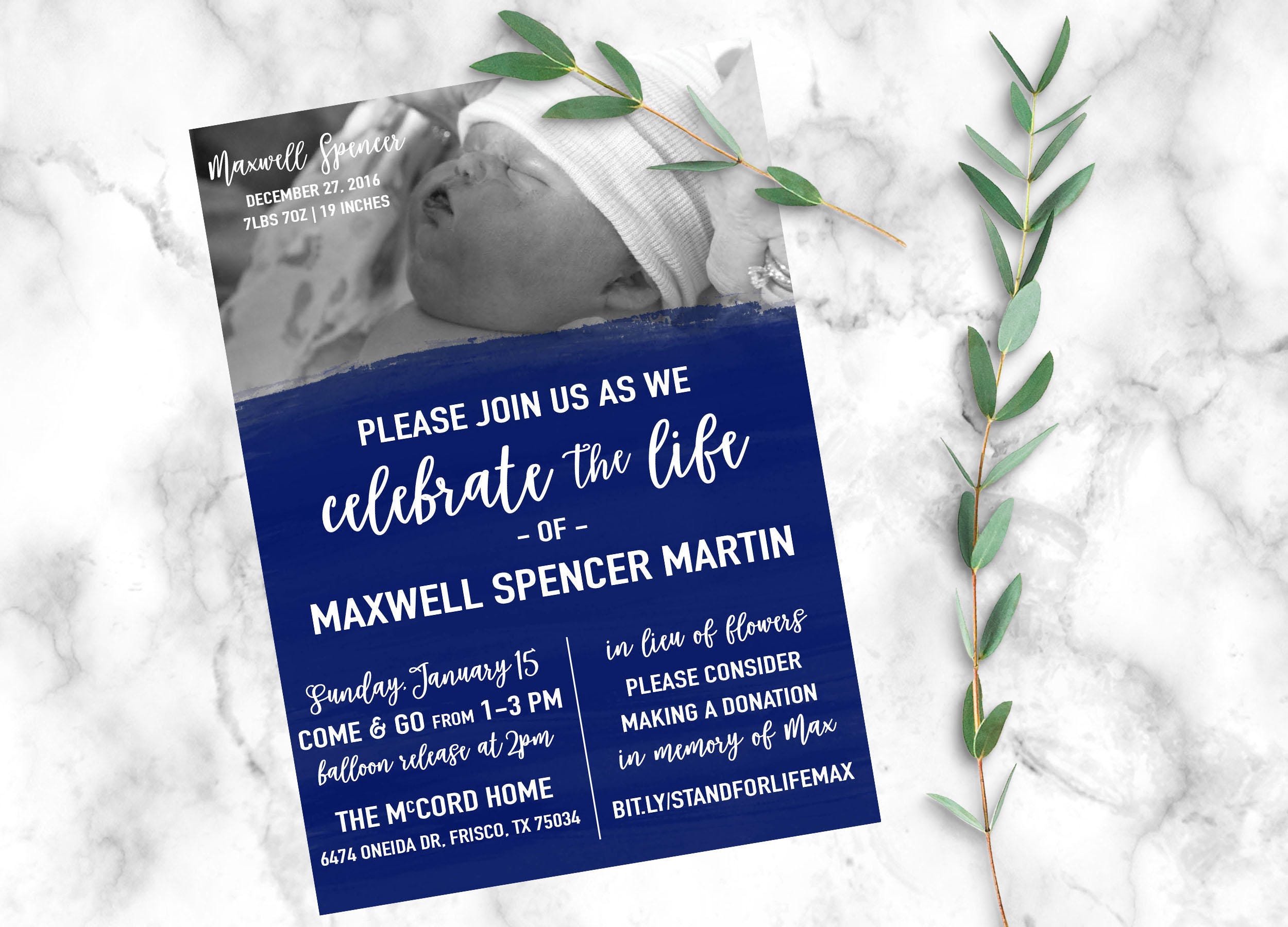 Stillborn Infant Loss Memorial Service Funeral Program Etsy