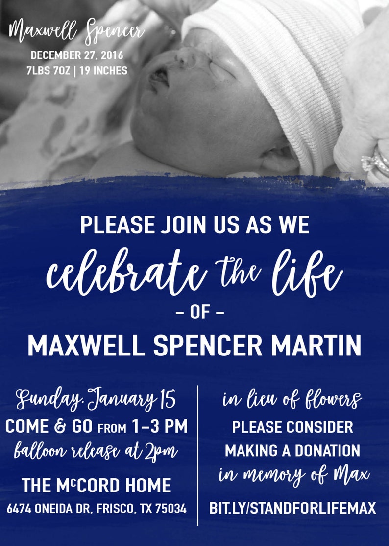 Stillborn Infant Loss Memorial Service Funeral Program Etsy