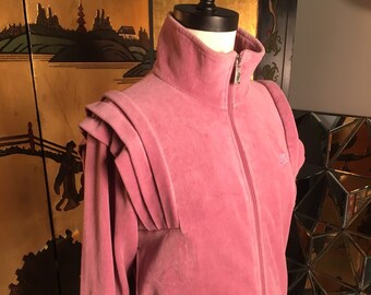 nike velour track jacket women's