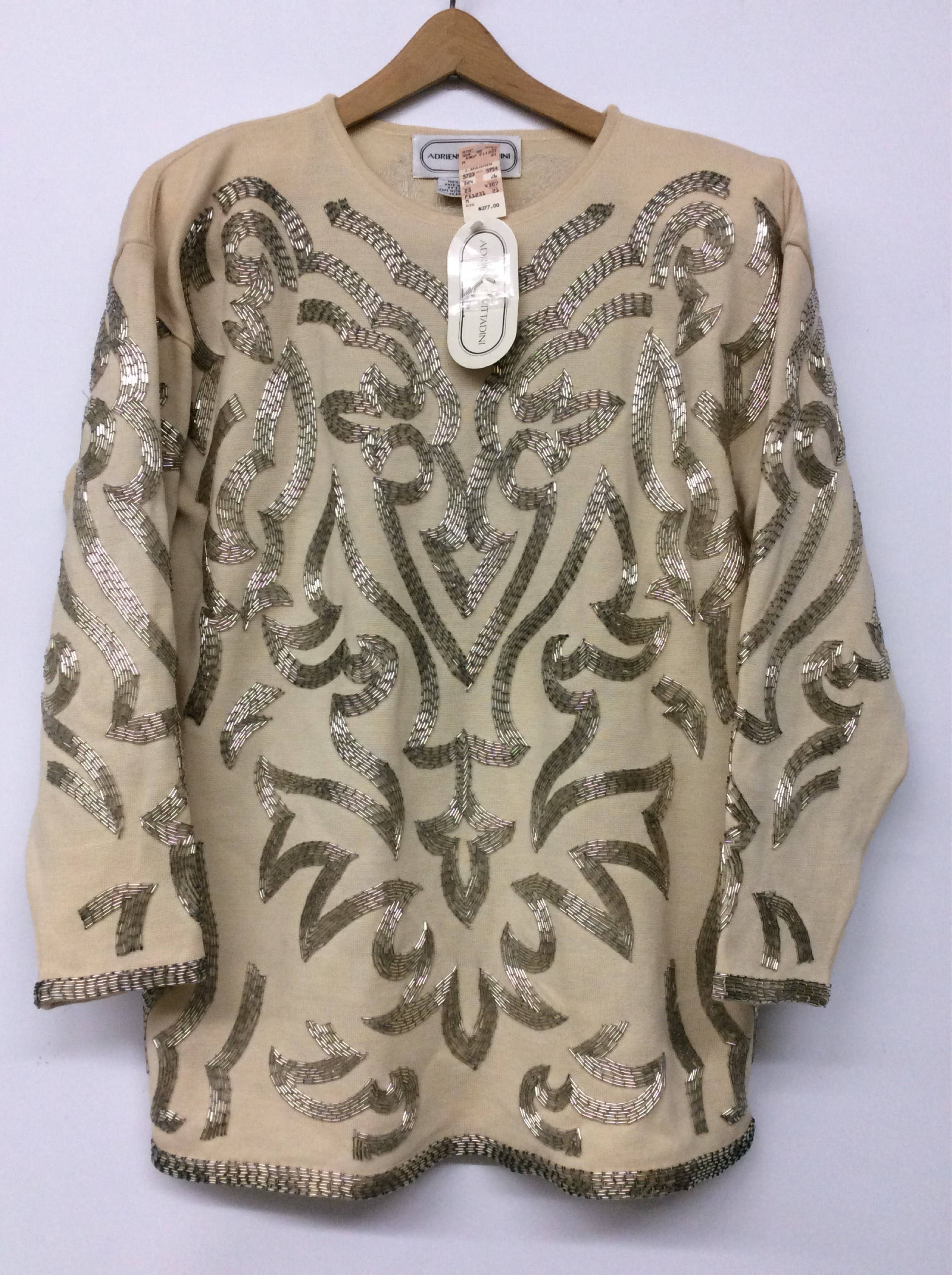 Vintage NWT ADRIENNE VITTADINI Designer Ivory 100% Wool - Etsy