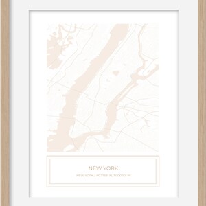 New York City Map, Map New York City, Street Map, New York City, Print
