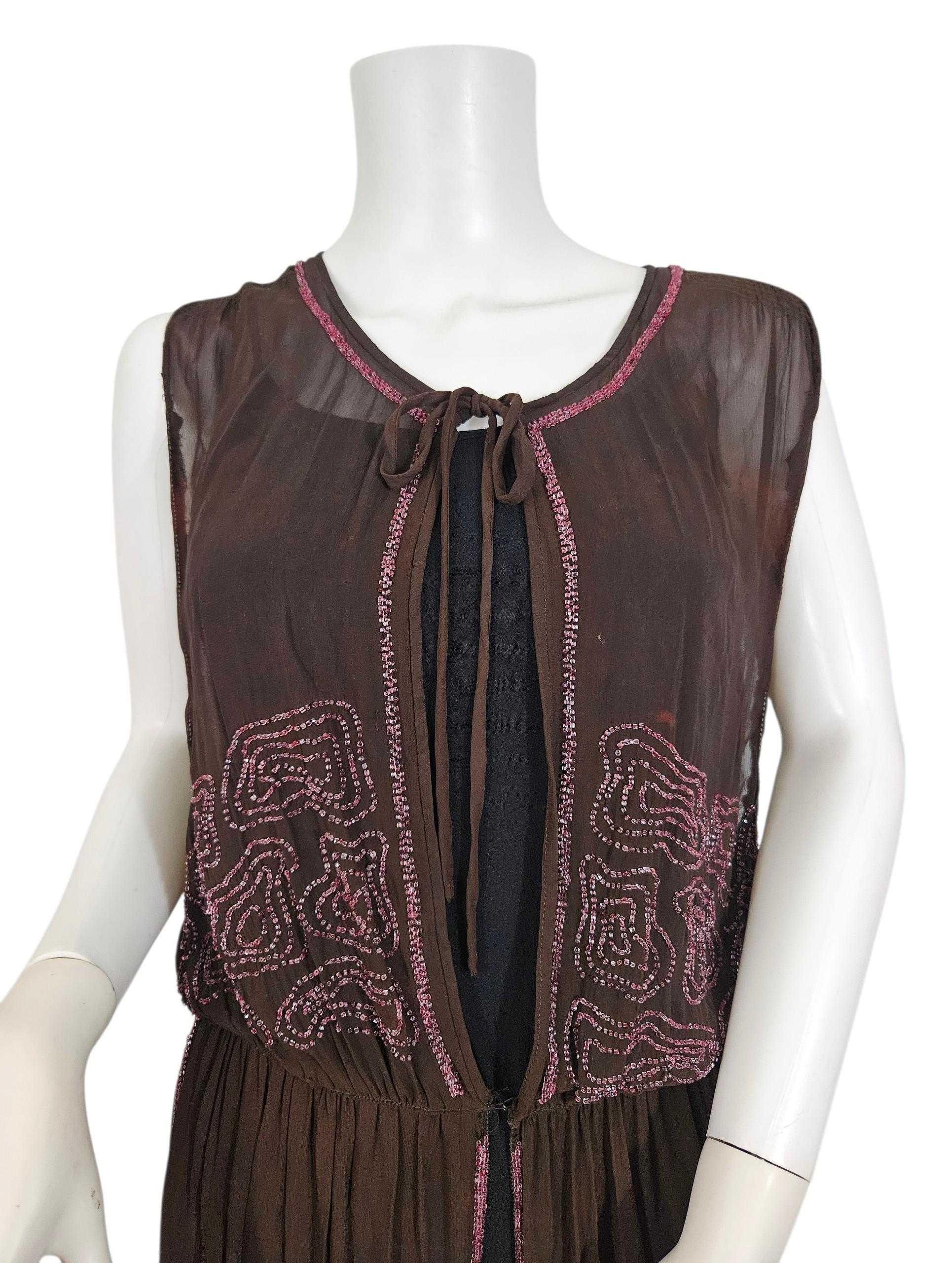 Brown 1920s Dress - Etsy