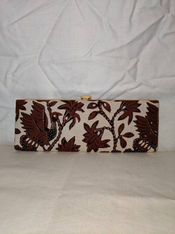 Vintage 1970s Batik Clutch Bag Perfect Condition - image 1