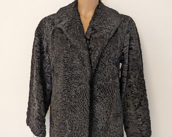 Stylish Persian Lamb Jacket Sz L Excellent Condition